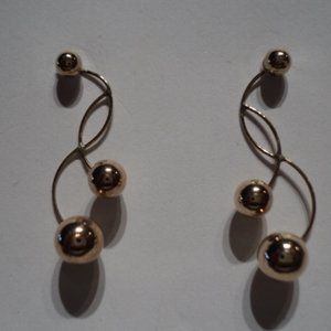 10K Gold Ball Earrings